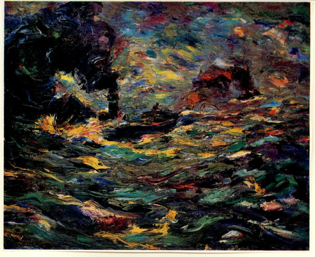 Anonimo , Nolde, Emil - sec. XX - Piccole navi a vapore , fronte