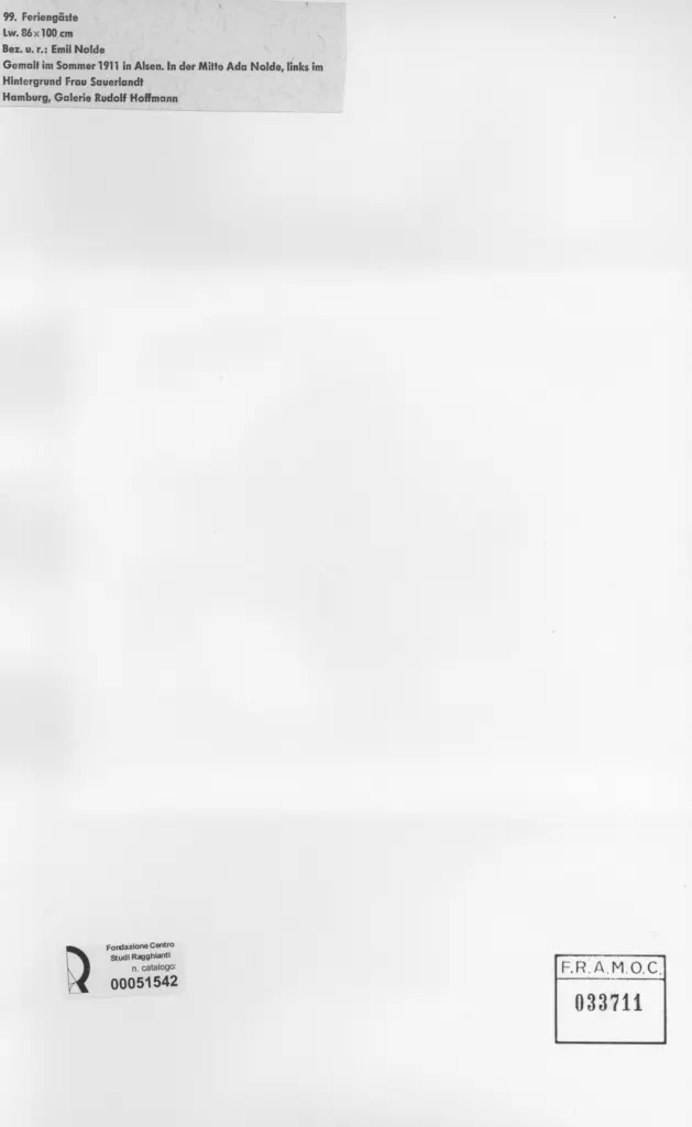 Anonimo , Nolde, Emil sec. XX , retro