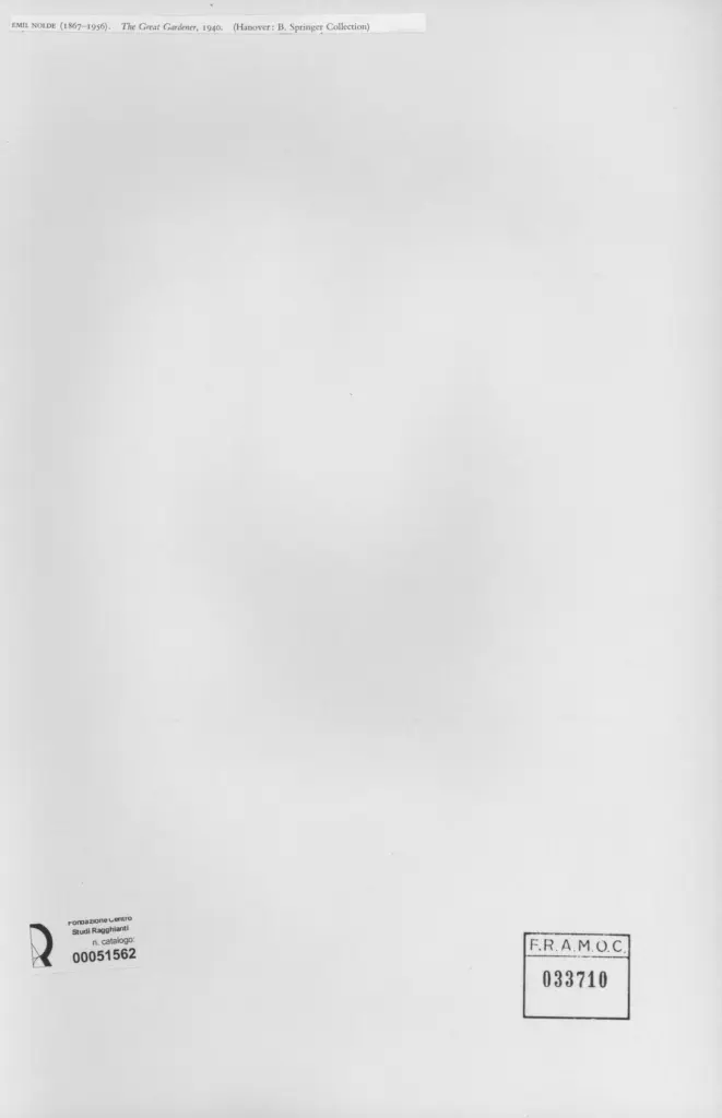 Anonimo , Nolde, Emil - sec. XX , retro