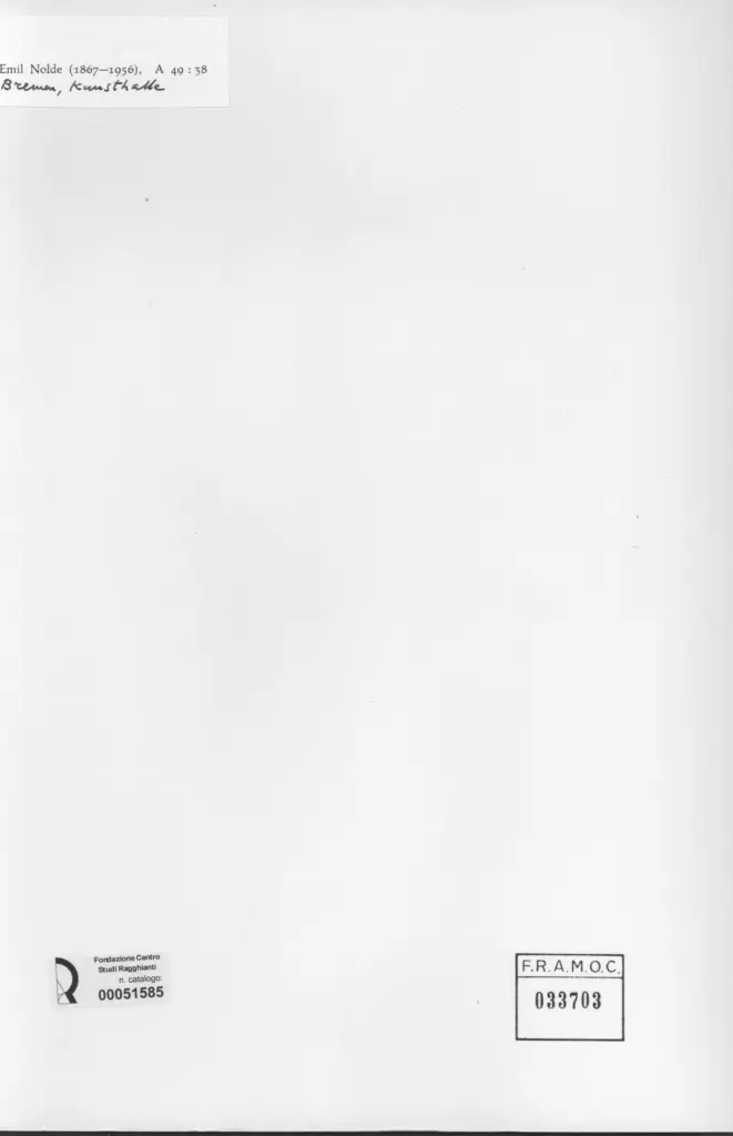 Anonimo , Nolde, Emil , retro