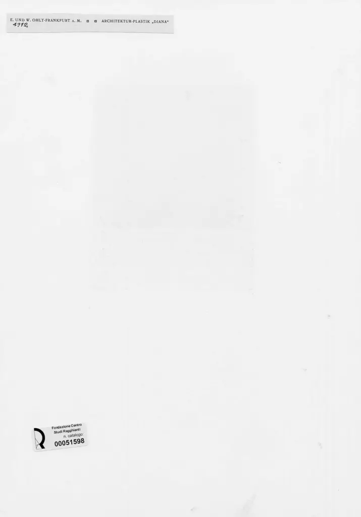 Anonimo , Ohly-Frankfurt, W. - sec. XX - Diana , retro