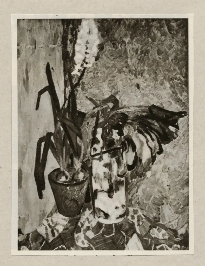 Rheinisches Museum K&ouml;ln , Ophey, Walter - sec. XIX/ XX - Natura morta con arance e tulipani , fronte