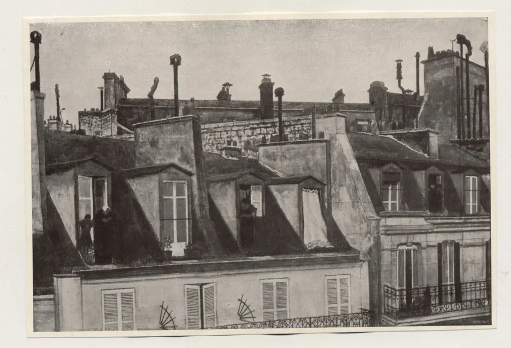 Orlik, Emil , - veduta di case e tetti