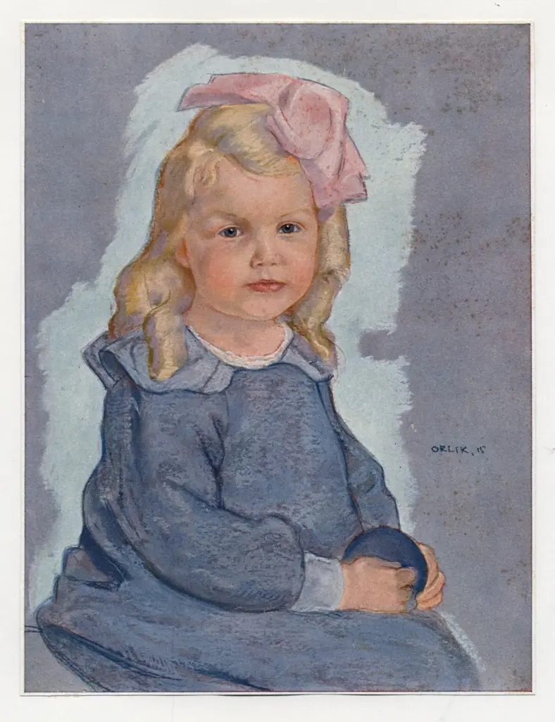 Orlik, Emil , - ritratto di bambina
