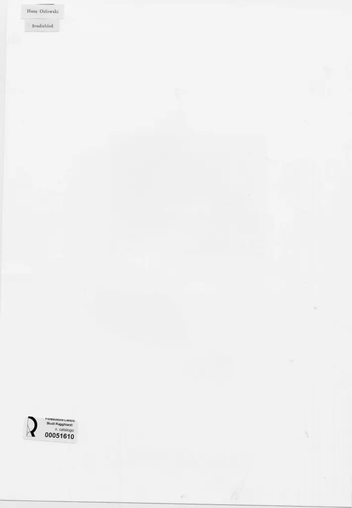 Anonimo , Orlowski, Hans - sec. XX - Studio di aquila , retro