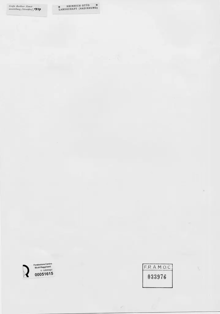 Anonimo , Otto, Heinrich - sec. XX - Paesaggio , retro