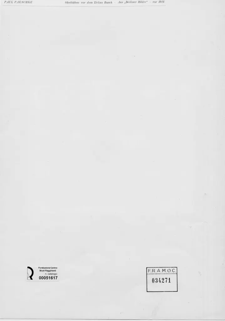 Anonimo , Paeschke, Paul - sec. XX - Veduta di citt&agrave; con mercato , retro