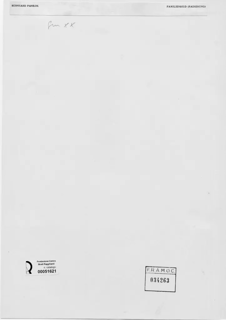 Anonimo , Pankok, Bernhard - sec. XIX/ XX - Ritratto di famiglia , retro