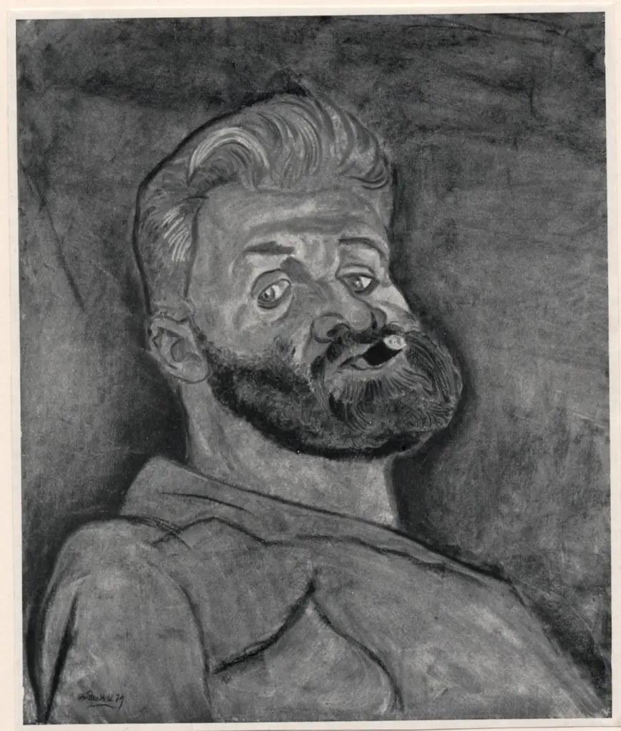 Anonimo , Pankok, Otto - sec. XX - Autoritratto , fronte