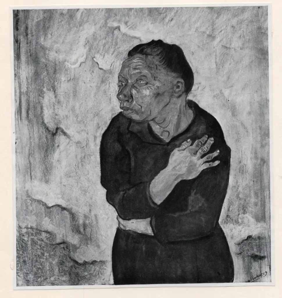 Anonimo , Pankok, Otto - sec. XX - Ritratto di Tomasa , fronte