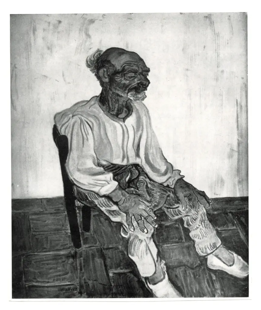 Anonimo , Pankok, Otto - sec. XX - Ritratto di Pataran , fronte