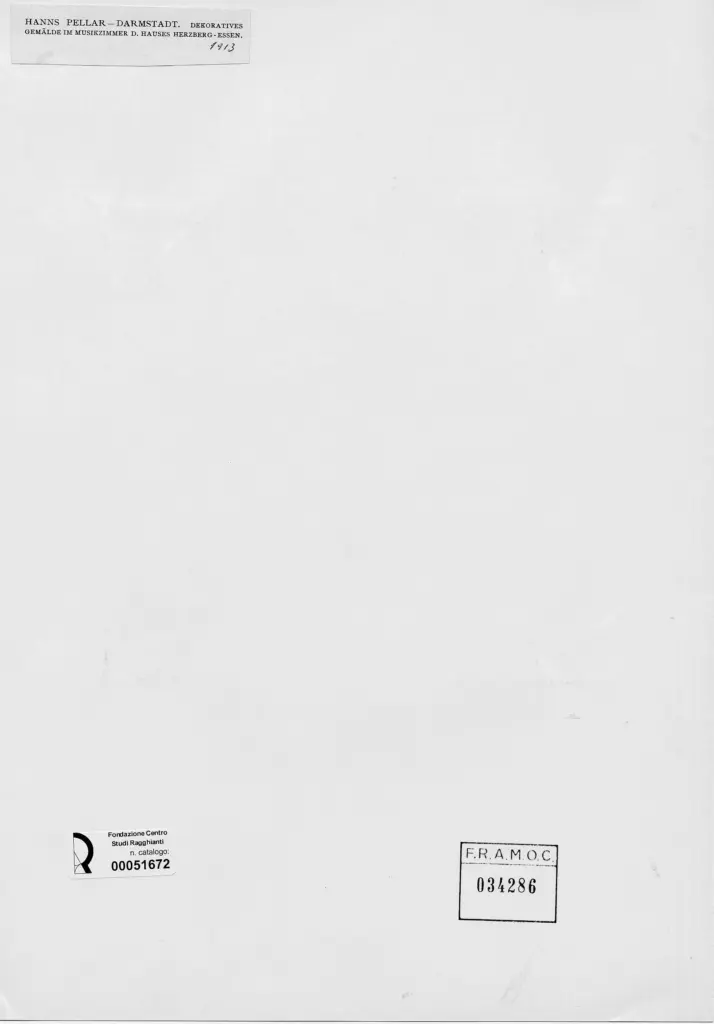 Anonimo , Pellar, Hans - sec. XX - Dama e satiro che danzano in giardino , retro