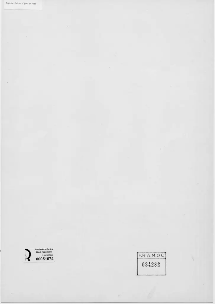 Anonimo , Pellon, Gabriel - sec. XX - Opus 25 , retro