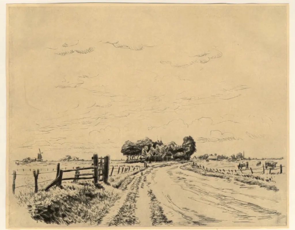 Quante, Otto , Landstrasse bei nieb&uuml;ll