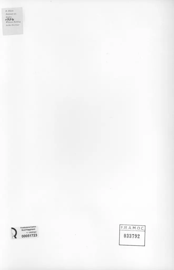 Anonimo , Rhein, Ernst - sec. XX - Badende in Hafen , retro