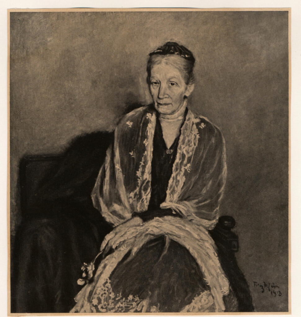 Anonimo , Rhein, Fritz - sec. XX - Bildnis Frau v. H , fronte
