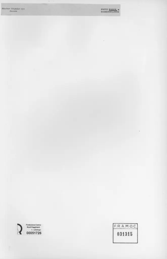Anonimo , Rhein, Fritz - sec. XX - Damenbildnis , retro