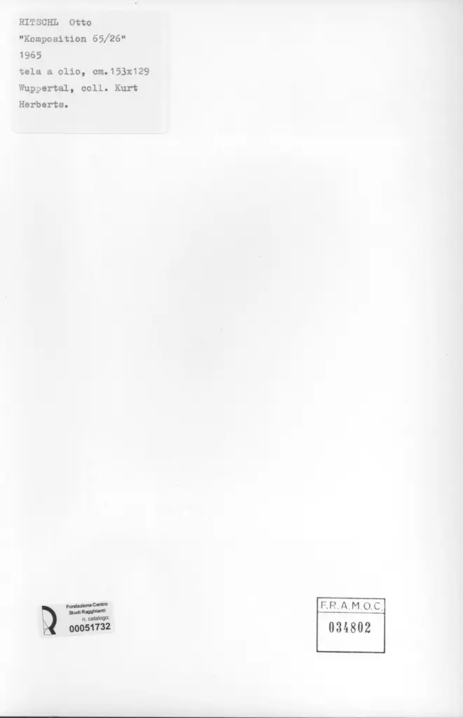 Anonimo , Ritschl, Otto - sec. XX - Komposition , retro