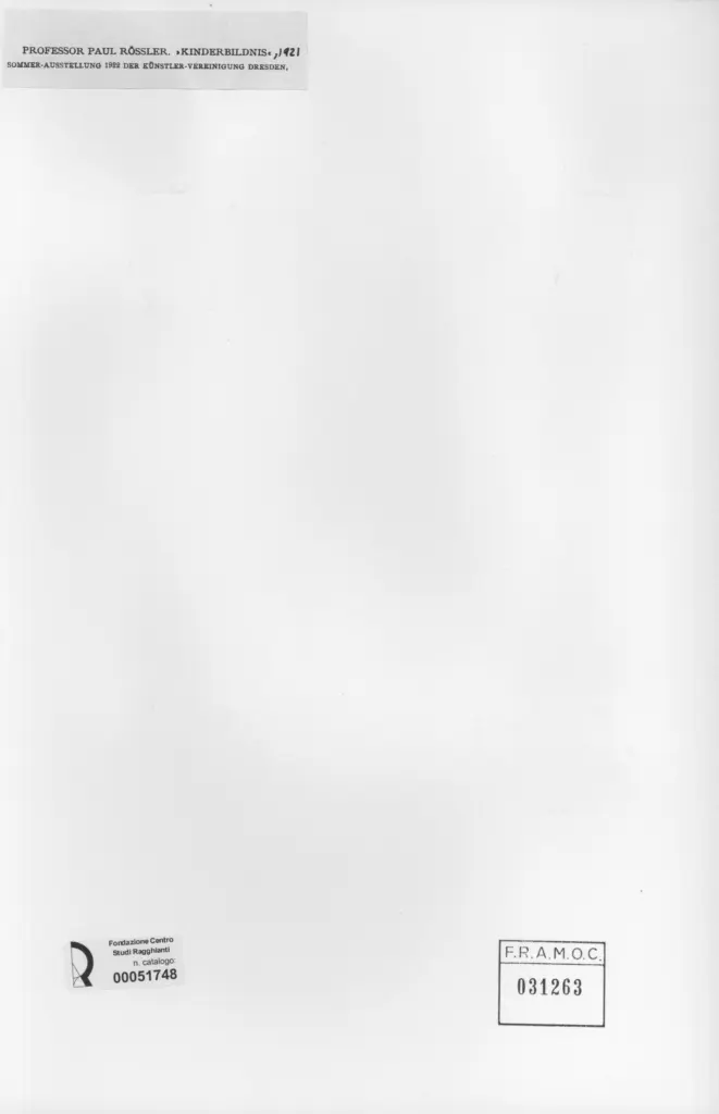 Anonimo , R&ouml;ssler, Professor Paul - sec. XX , retro