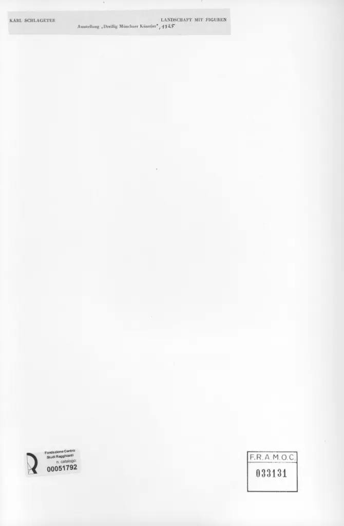 Anonimo , Schlageter, Karl - sec. XX - Landschaft mit figuren , retro