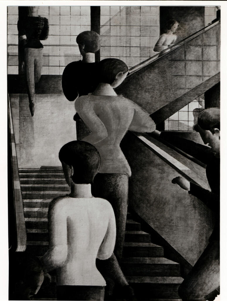 Anonimo , Schlemmer, Oskar - sec. XX - Scala nel Bauhaus , fronte