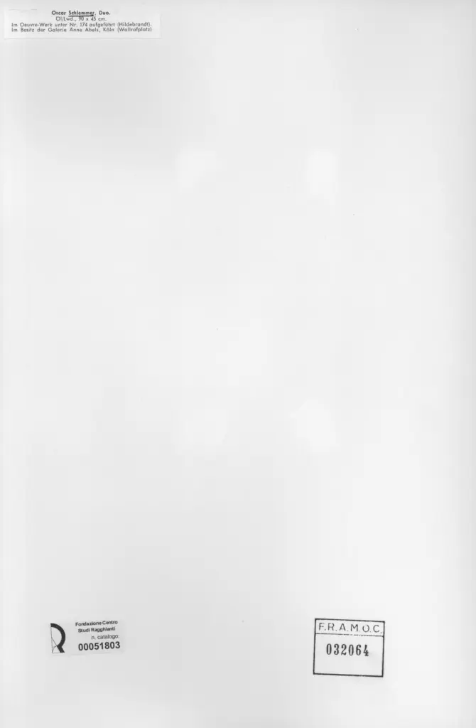 Anonimo , Schlemmer, Oskar , retro