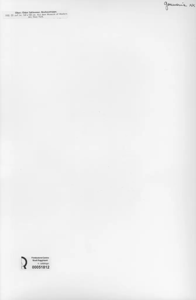 Anonimo , Schlemmer, Oskar - sec. XX - Bauhaustreppe , retro