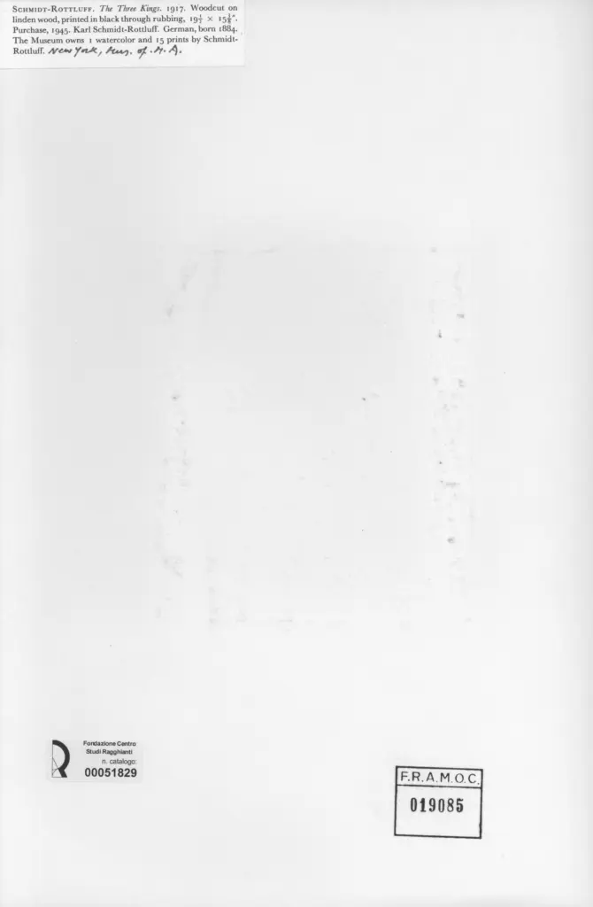 Anonimo , Schmidt - Rottluff, Karl - sec. XX - The three Kings , retro