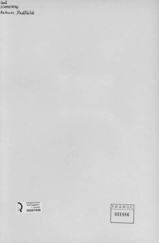 Anonimo , Schneiders, Carl - sec. XX - Stadtbilds , retro