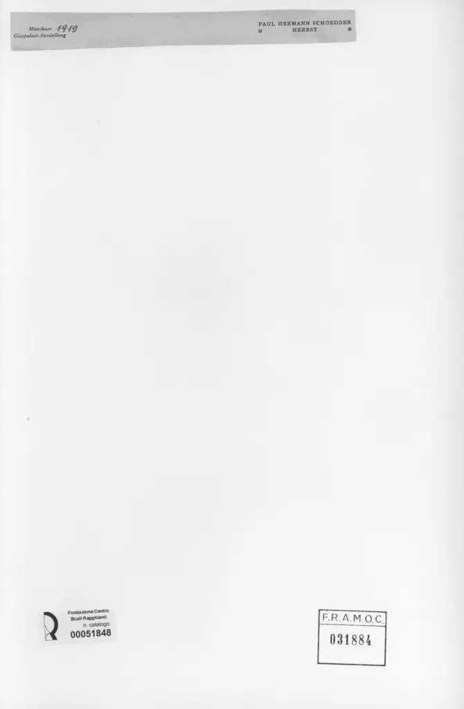 Anonimo , Schoedder, Paul Hermann - sec. XX - Herbst , retro