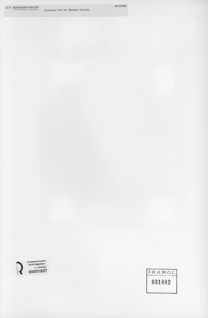 Anonimo , Schrader - Velgen, C.H. - sec. XIX - Im park , retro