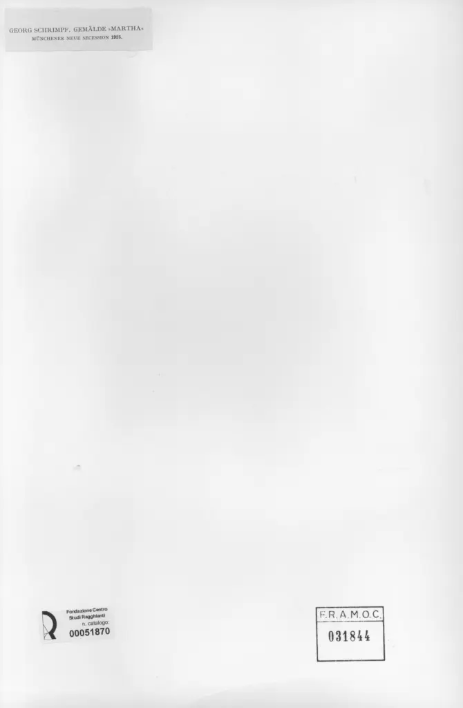 Anonimo , Schrimpf, Georg - sec. XX - Martha , retro