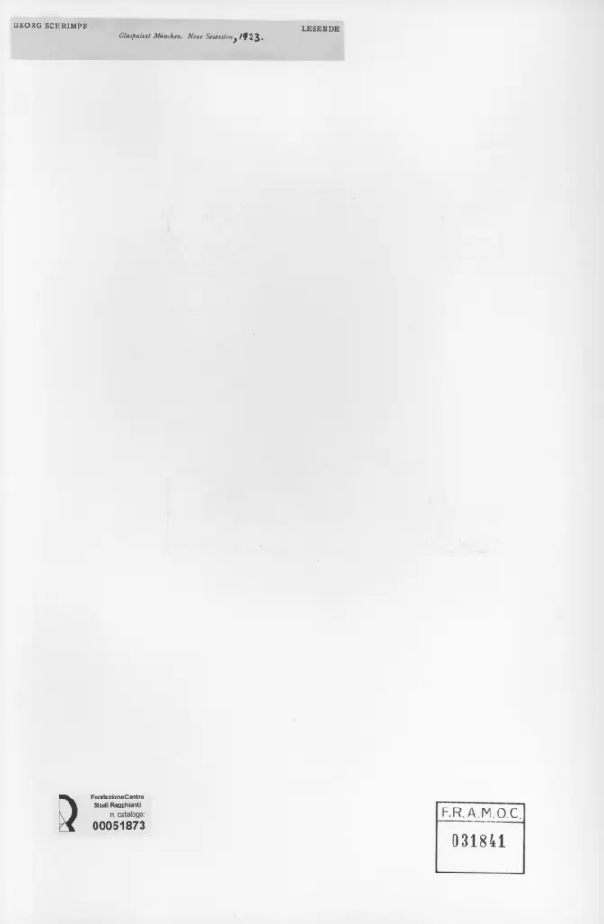 Anonimo , Schrimpf, Georg - sec. XX - Lesende , retro