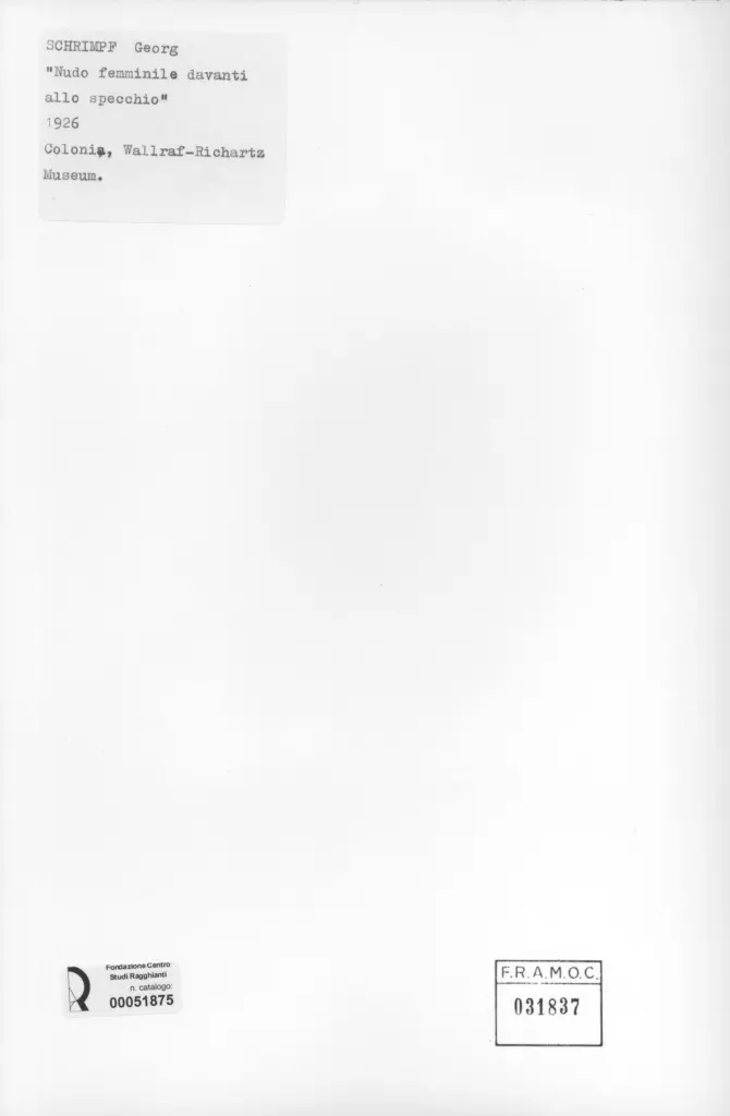 Anonimo , Schrimpf, Georg - sec. XX , retro