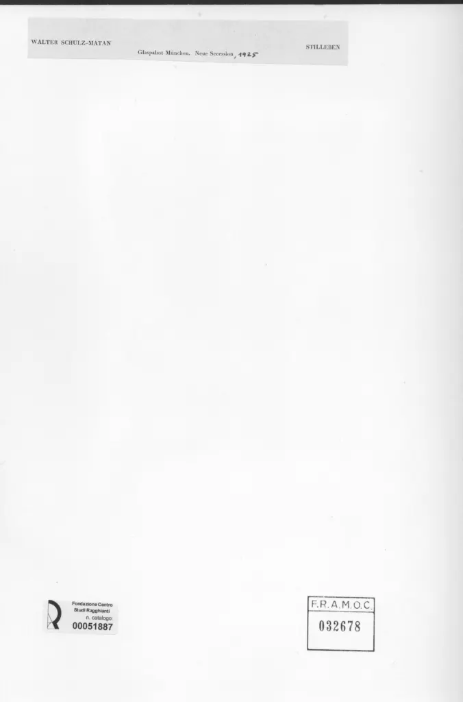 Anonimo , Schultze, bernard - sec. XX - Stilleben , retro