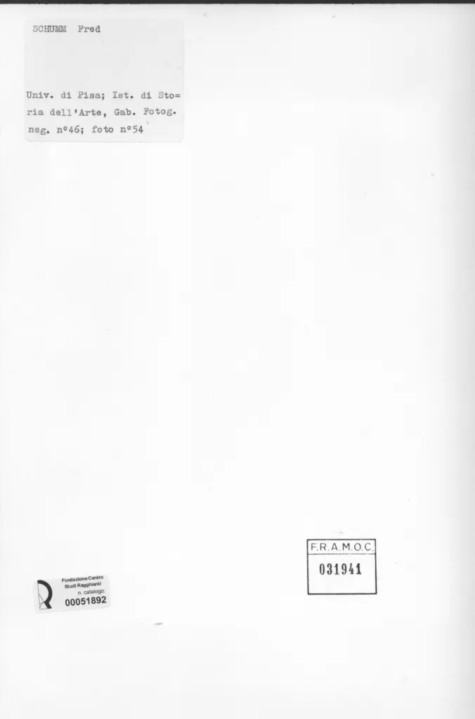 Anonimo , Schumm, Fred - sec. XX - La torre , retro