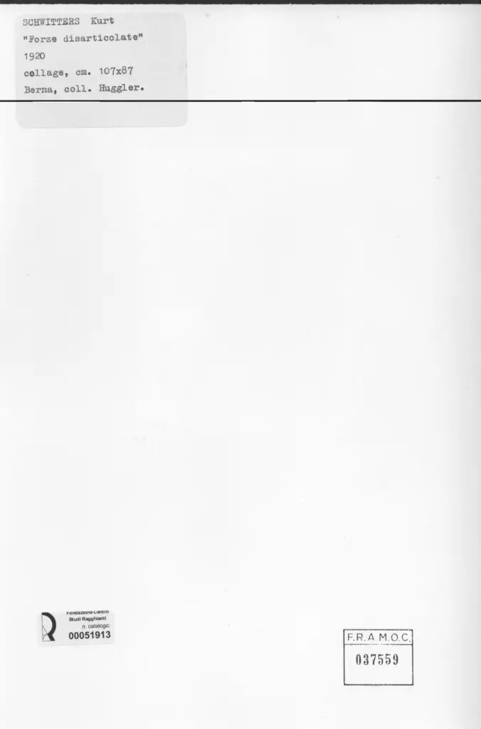 Anonimo , Schwitters, Kurt - sec. XX , retro