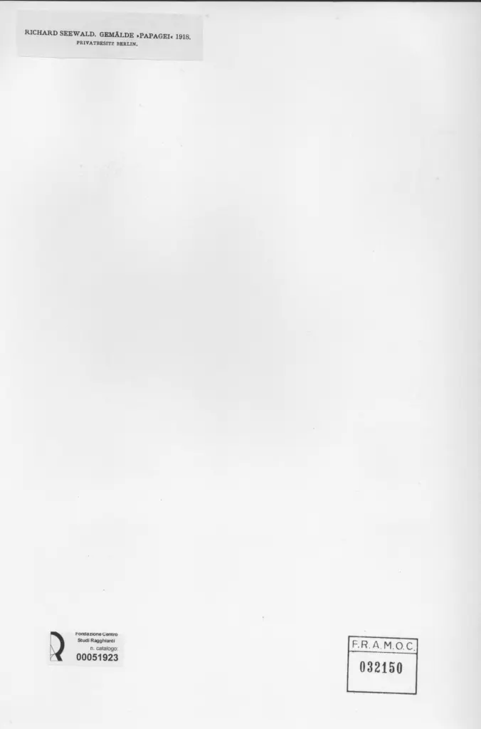 Anonimo , Seewald, Richard - sec. XX , retro