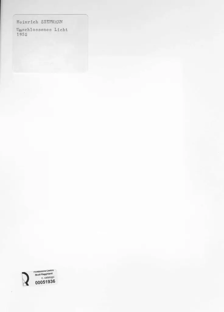 Siepmann, Heinrich - sec. XX , retro