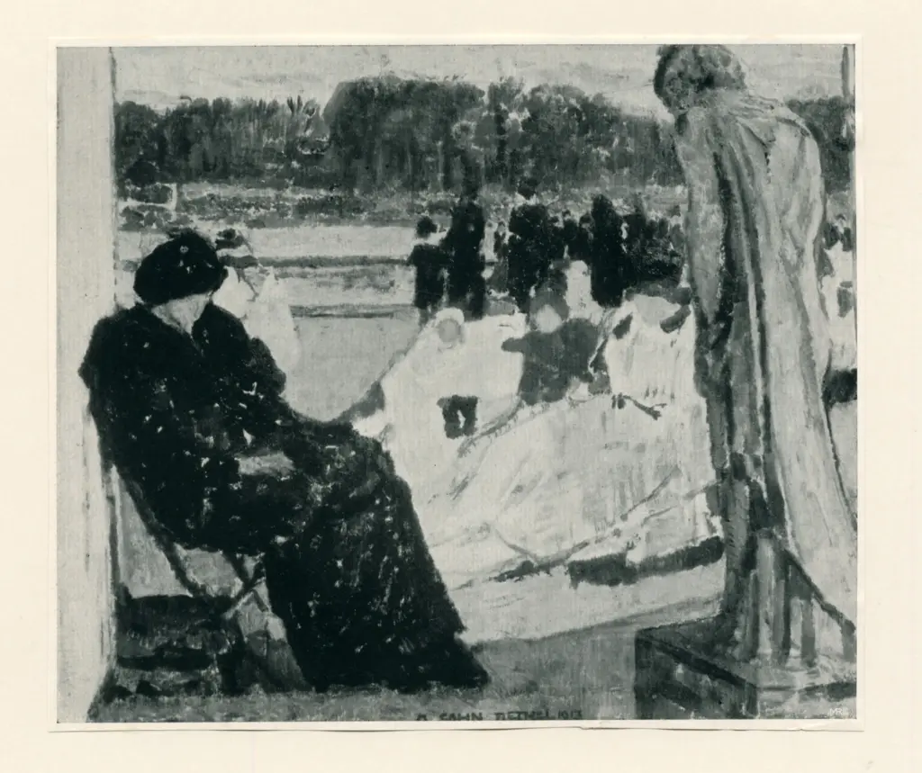 Anonimo , Sohn-Rethel, Otto - sec. XX - Nel parco , fronte