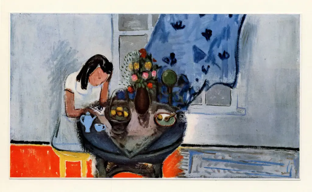 Anonimo , Sohns, Curt - sec. XX - Donna al tavolo , fronte