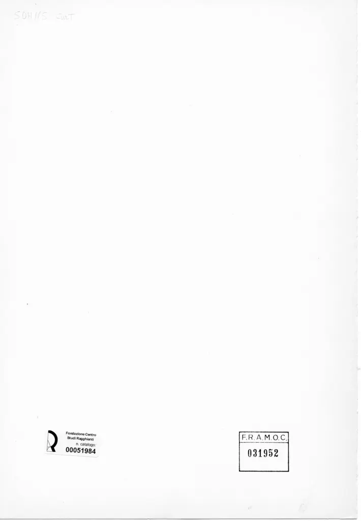 Anonimo , Sohns, Curt - sec. XX - Donna al tavolo , retro