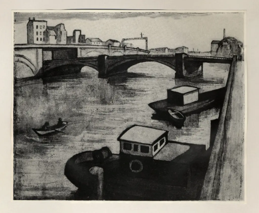 Anonimo , Tucholski, Herbert - sec. XX - Al ponte di Michaeli , fronte