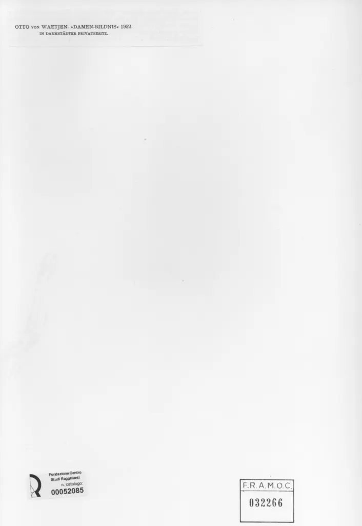 Anonimo , Von Waetjwn, Otto - sec. XX , retro