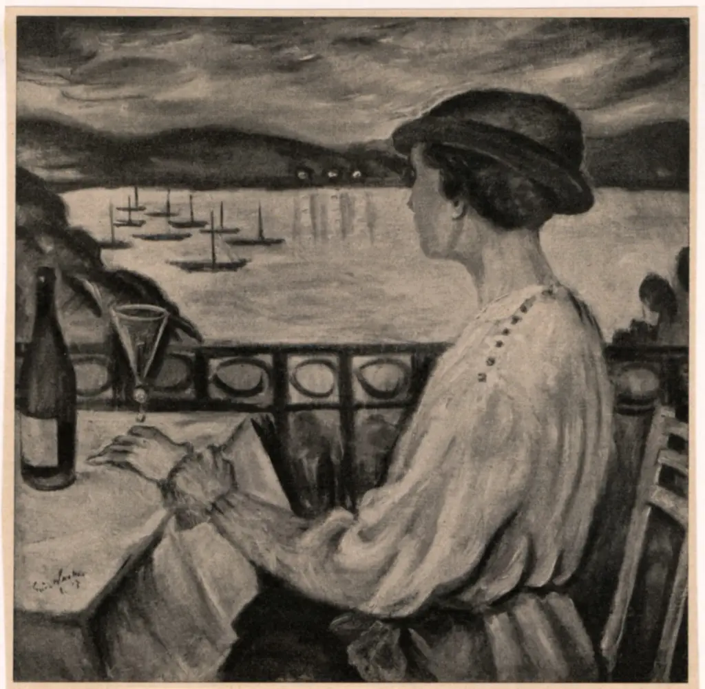 Waske, Erich , Frau am Wannser