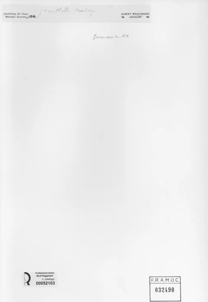 Anonimo , Weisgerber, Albert - sec. XX - Absalom , retro