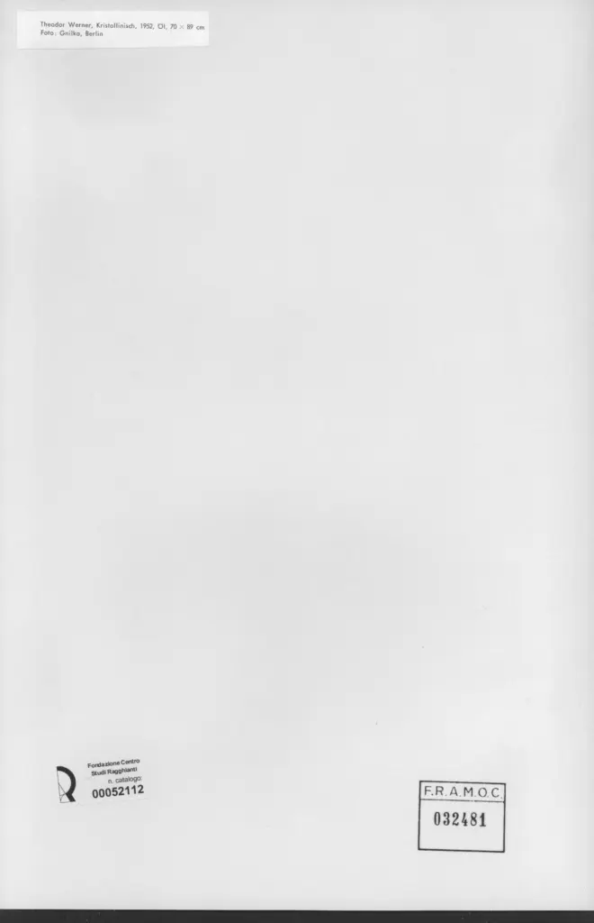 Gnilka , Werner, Theodor - sec. XX - Kristallinisch , retro