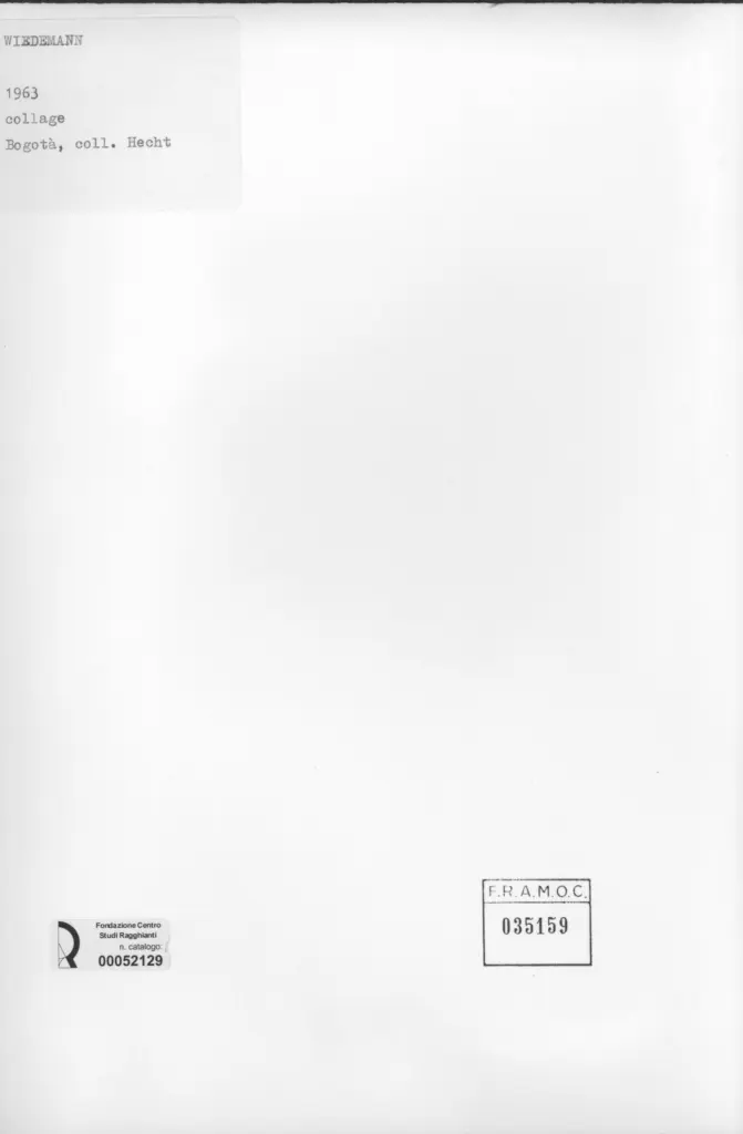 Anonimo , Wiedemann sec. XX , retro