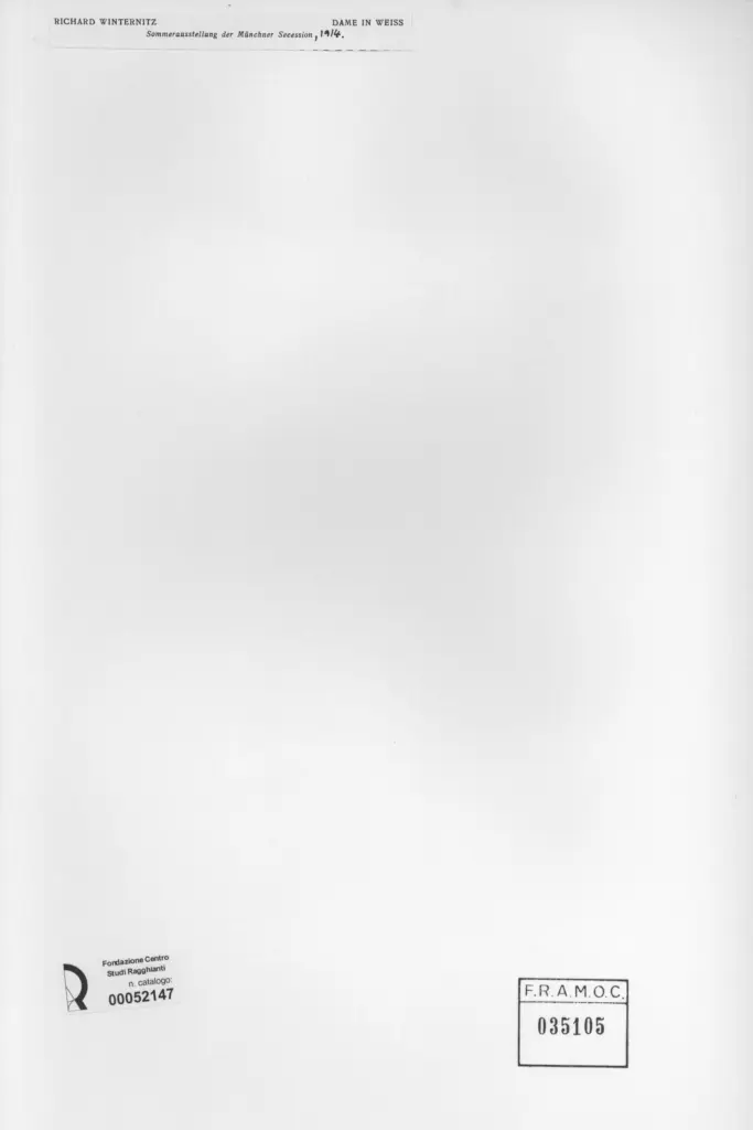 Anonimo , Winternitz, Richard - sec. XX - Dame in Weiss , retro