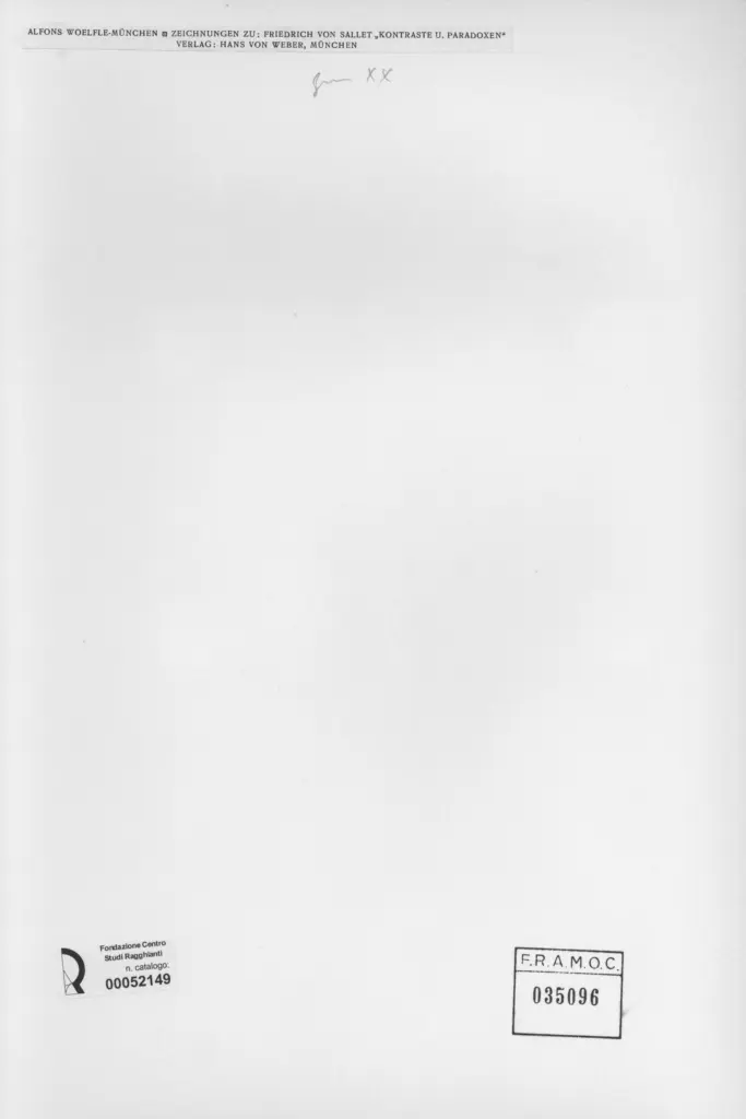 Anonimo , Woelfle, Alfons - sec. XX - Kontraste U. Paradoxen , retro